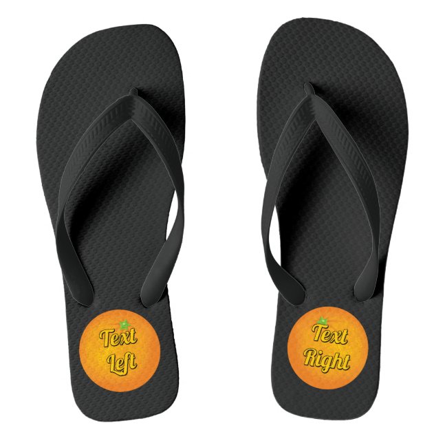Orange Jandals (Footbed)