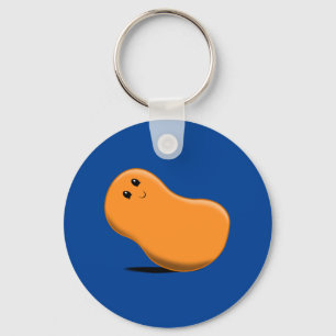 Orange Jellybean Keychain
