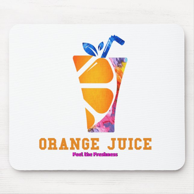 orange juice 2 mouse pad (Front)