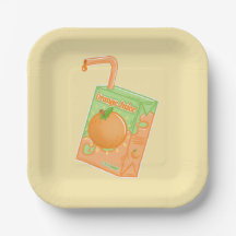 Orange Juice Box Yellow