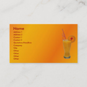 Orange Juice Business Card