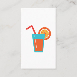 Orange juice business card