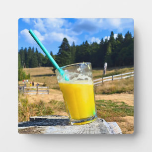Orange Juice Outdoors – Nature Forest Photography Plaque