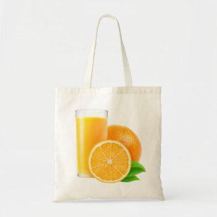Orange juice tote bag