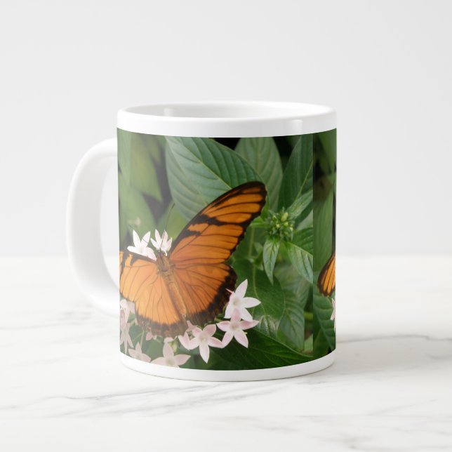 Orange Julia Butterfly Mug (Front Left)