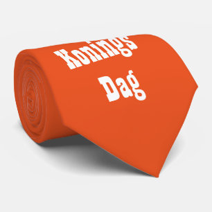 Orange King's tie