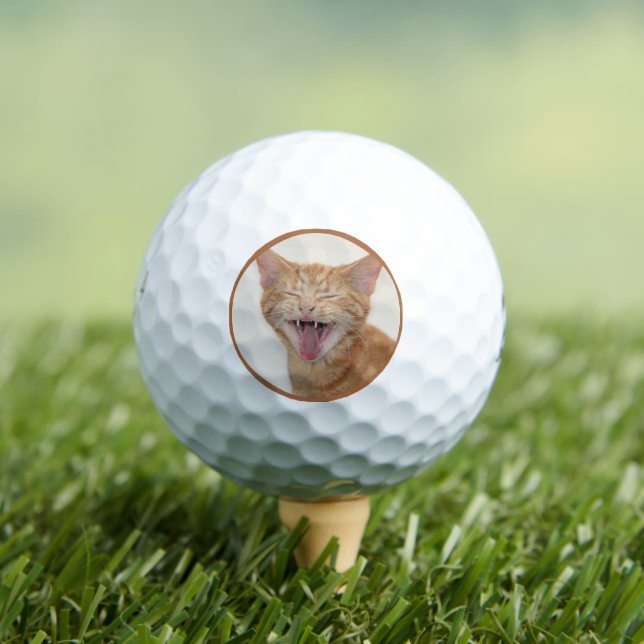 Orange Kitty - I'm In The Sand Pit Again? Golf Balls (Insitu Tee)