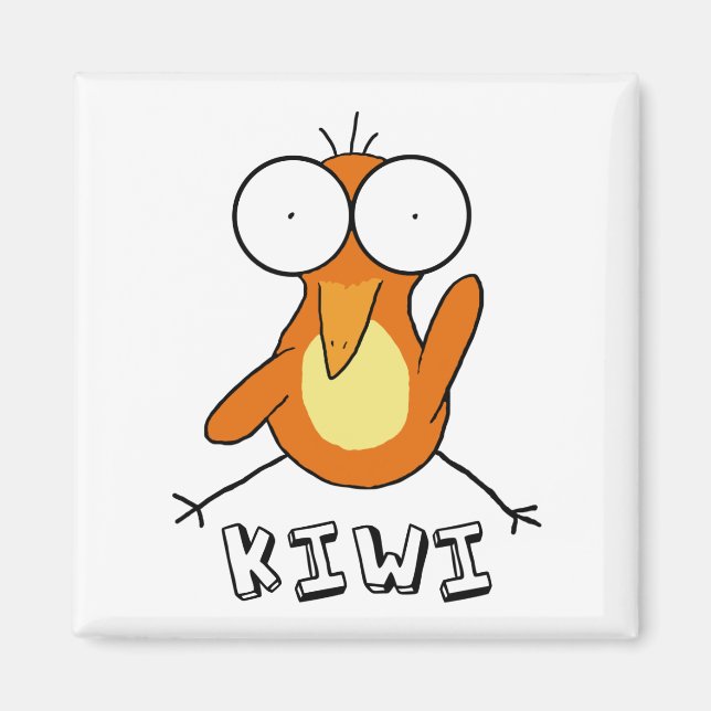 Orange Kiwi Magnet (Front)