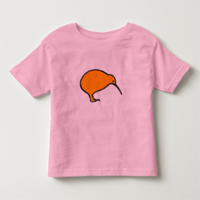 Orange Kiwi Ringer Kids Shirt (Front)