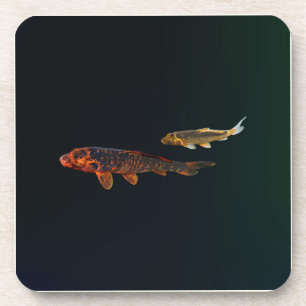 Orange Koi and Gold Koi Coaster