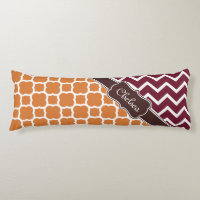 Orange Lattice Maroon Chevron Patterns Brown Name