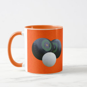Orange Lawn Bowls Combo Coffee Mug