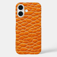 Orange leather effect pattern