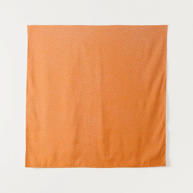 Orange leather pattern texture backgroundleather,t tapestry (Front)
