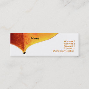 Orange Leave Business Card