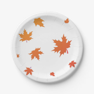 Orange leave on plate