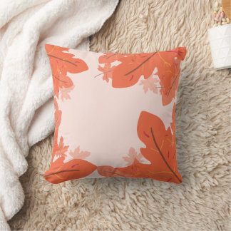 orange leaves cushion