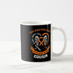 Orange Leukaemia Awareness Cousin Childhood Cancer Coffee Mug