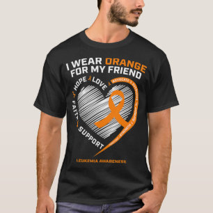 Orange Leukaemia Awareness  Friend Gifts Men Women T-Shirt