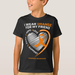 Orange Leukaemia Awareness  Friend Gifts Men Women T-Shirt