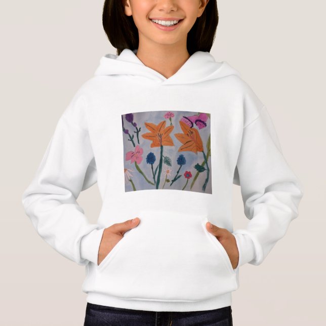 Orange Lilies Hoodies (Front)