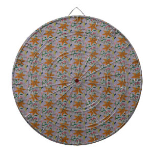 Orange Lily Dartboard