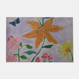 Orange Lily Doormat