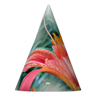 orange lily party hat
