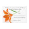 Orange Lily RSVP Card