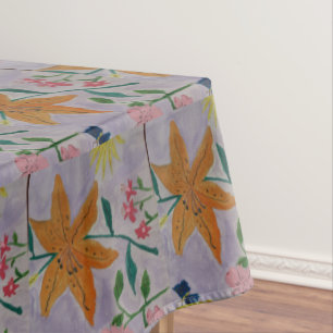 Orange Lily Tablecloth