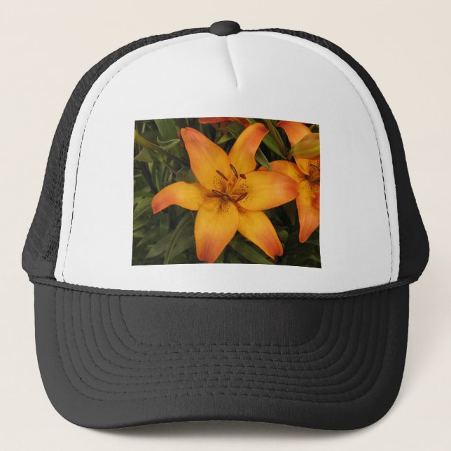 Orange Lily Trucker Hat (Front)