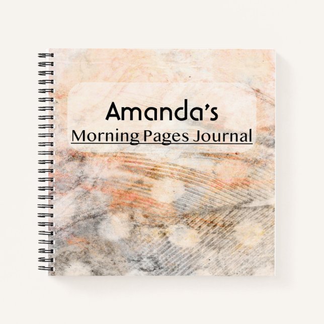 Orange Lined Morning Pages Journal (Front)