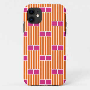 Orange Lines and Pink Boxes  Case-Mate iPhone Case