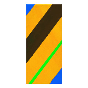 Orange lines rack card