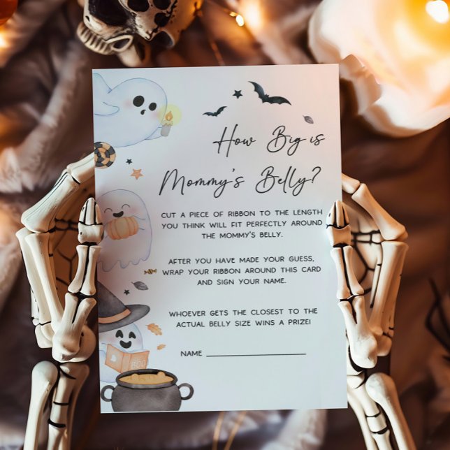 Orange Little Boo How Big is Mummy's Belly Game (Orange Little Boo Baby Shower How Big is Mommy's Belly Game)