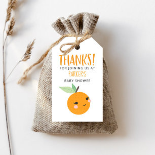 Orange Little Cutie Citrus Thank You Favour Gift Tags