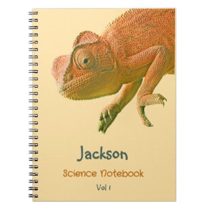 Orange Lizard Named School Subject  Notebook