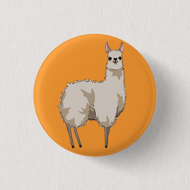 Orange Llama Badge (Front)