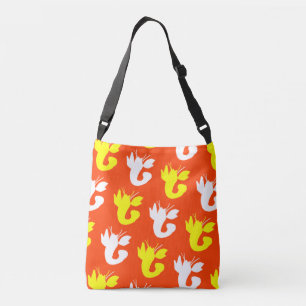 Orange Lobster Love Yellow White 4Laurene Crossbody Bag