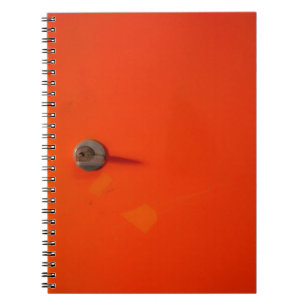 Orange locker spiral notebook
