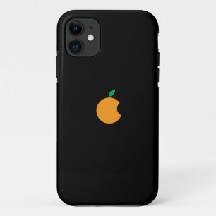 orange logo iphone case