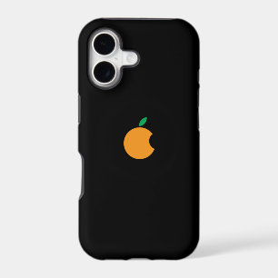 orange logo iphone case