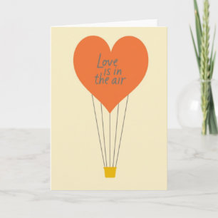 Orange Love Is In The Air Card