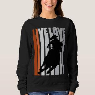 Orange Love Rodeo Barrel Racing Race Racer Women C Sweatshirt