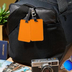 Orange Luggage Tag