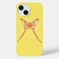 Orange Luna Moth Art – Colourful Insect