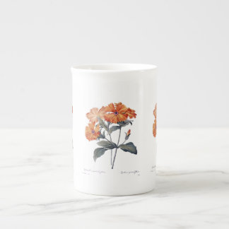 Orange Lychnis Redoute Bone China Mug