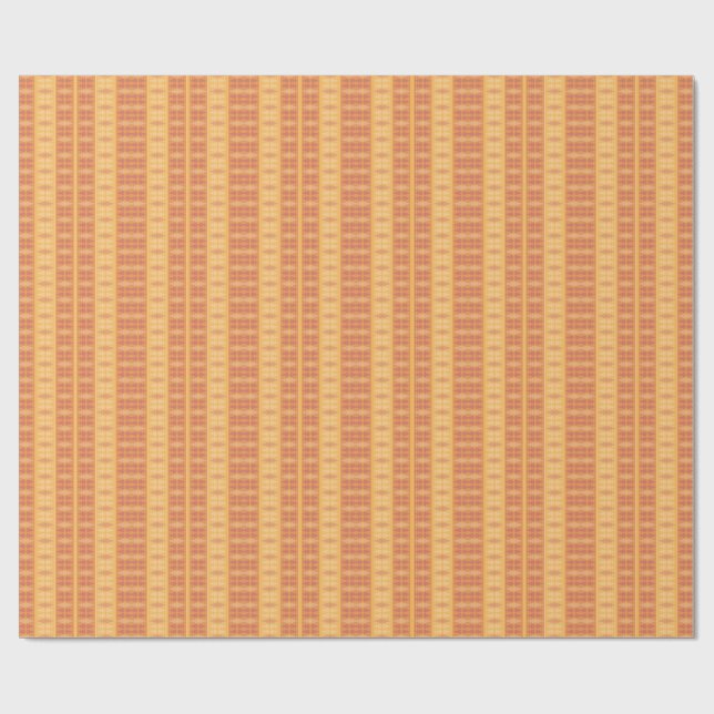 Orange & Magenta Geometric Op Art Pattern — Repeat Wrapping Paper (Flat)