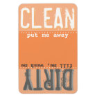 Orange Magnet for Dishwasher - Clean/Dirty Magnet