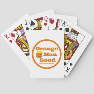 Orange Man GOOD Playing Cards
